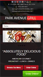 Mobile Screenshot of parkavenuegrill.net