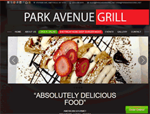Tablet Screenshot of parkavenuegrill.net
